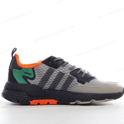 Adidas Nite Jogger ‘Noir Vert Orange’ Homme/Femme EE5569