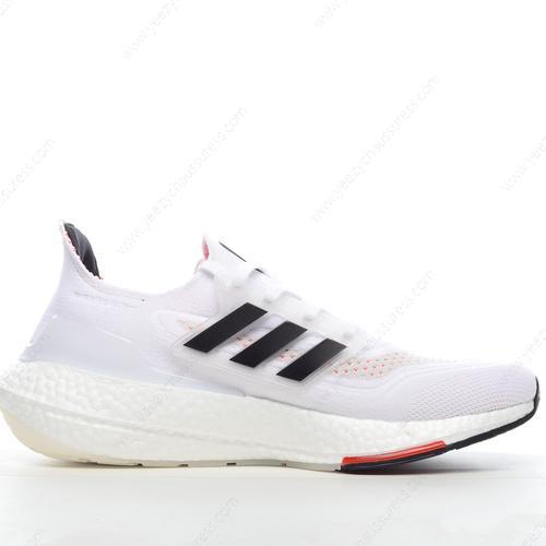 Adidas Ultra boost 21 ‘Blanc Noir Rouge’ Homme/Femme