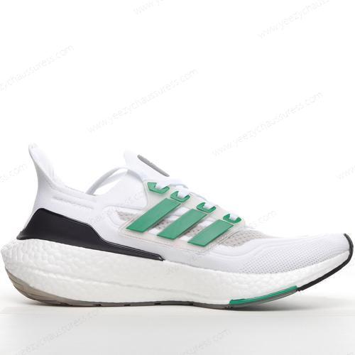 Adidas Ultra boost 21 ‘Blanc Vert Noir’ Homme/Femme FZ2326