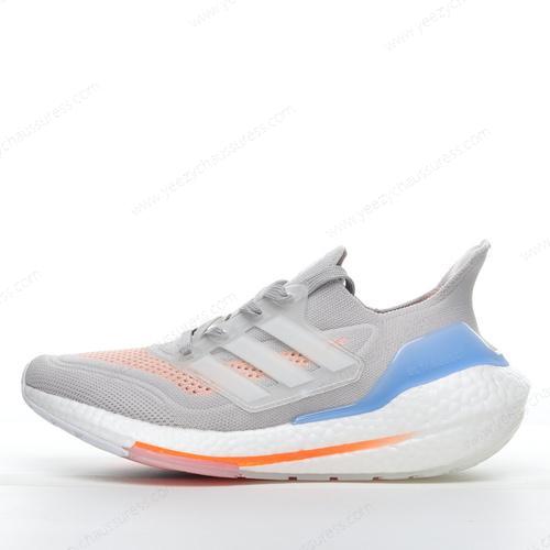 Adidas Ultra boost 21 ‘Gris Bleu Orange Blanc’ Homme/Femme FY0396